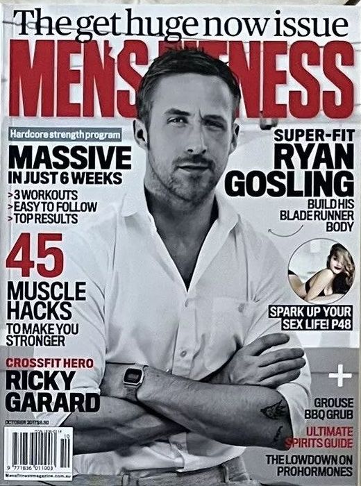 MENS FITNESS AUSTRALIA magazine side cover  October 2017
