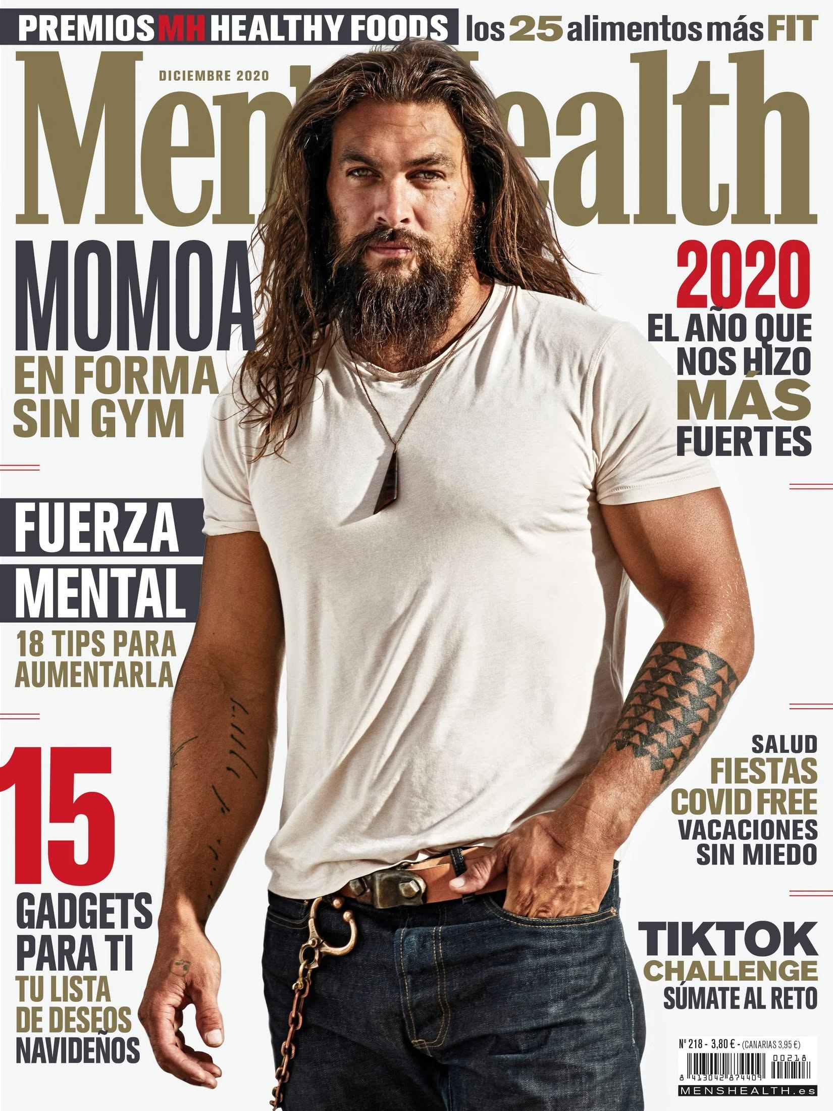 MENS HEALTH (SPAIN) magazine side cover  December 2020