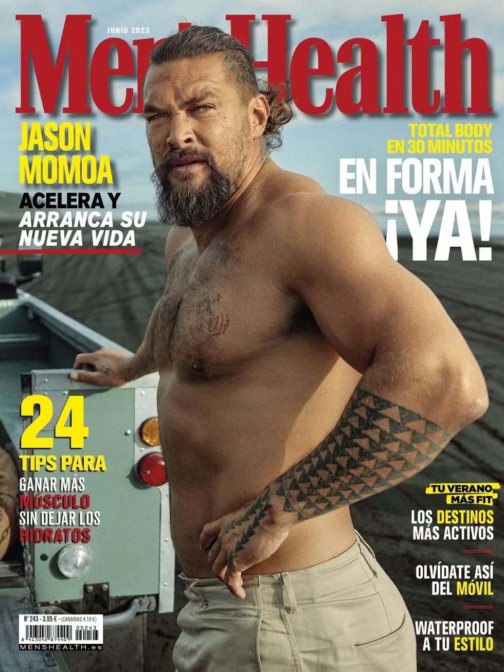 MENS HEALTH (SPAIN) magazine side cover  June 2023