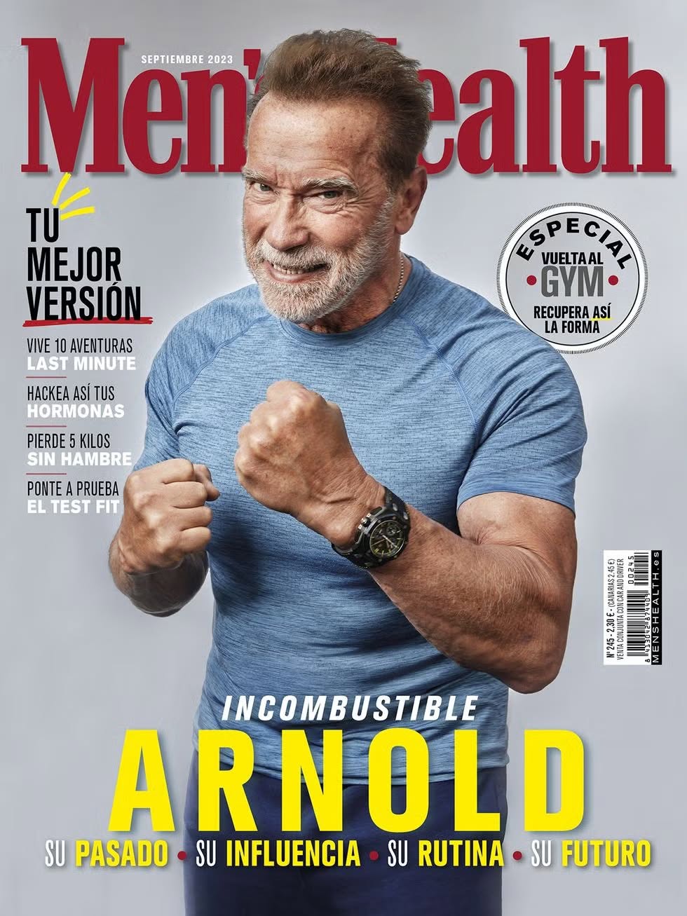 MENS HEALTH (SPAIN) magazine side cover  September 2023