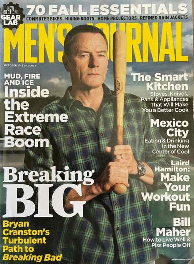 MENS JOURNAL USA magazine side cover  October 2012