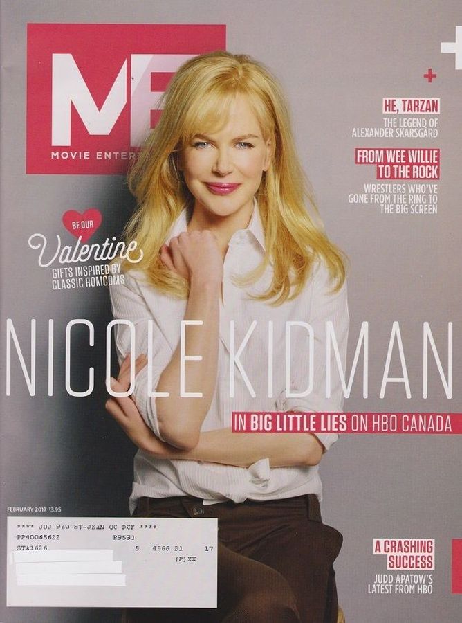 MOVIE ENTERTAINMENT magazine side cover February 2017