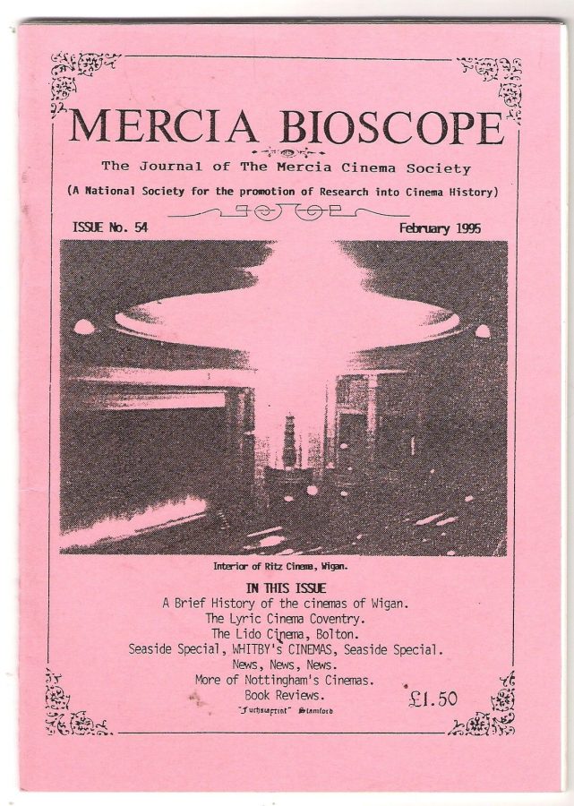 MERCIA BIOSCOPE magazine side cover Issue 54 February 1995