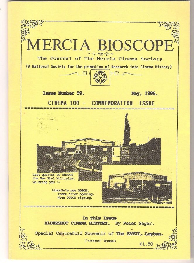 MERCIA BIOSCOPE magazine side cover Issue 59 May 1996
