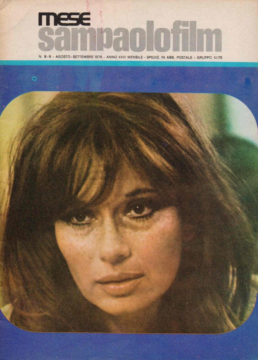 MESE SAMPAOLOFILM magazine side cover August/September 1976