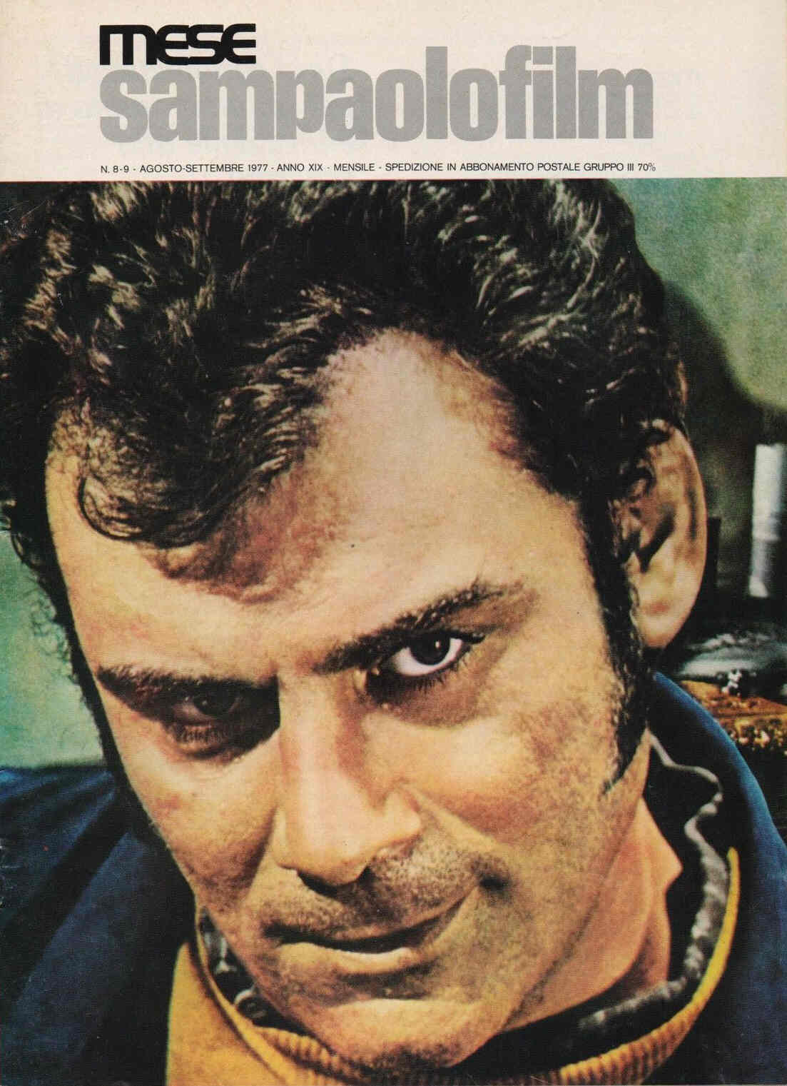 MESE SAMPAOLOFILM magazine side cover August/September 1977