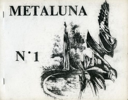 METALUNA (Schlockoff) magazine side cover Issue 1 June 1969