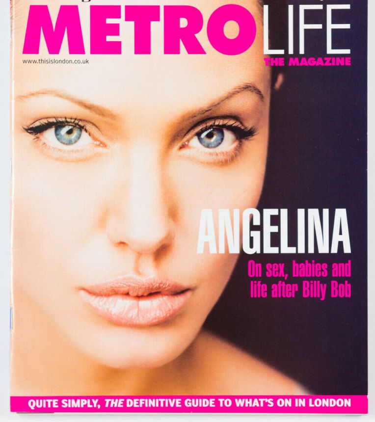 EVENING STANDARD METRO LIFE magazine side cover 15 August 2003