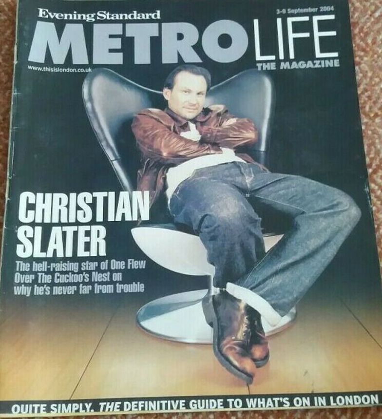 EVENING STANDARD METRO LIFE magazine side cover 3 September 2004