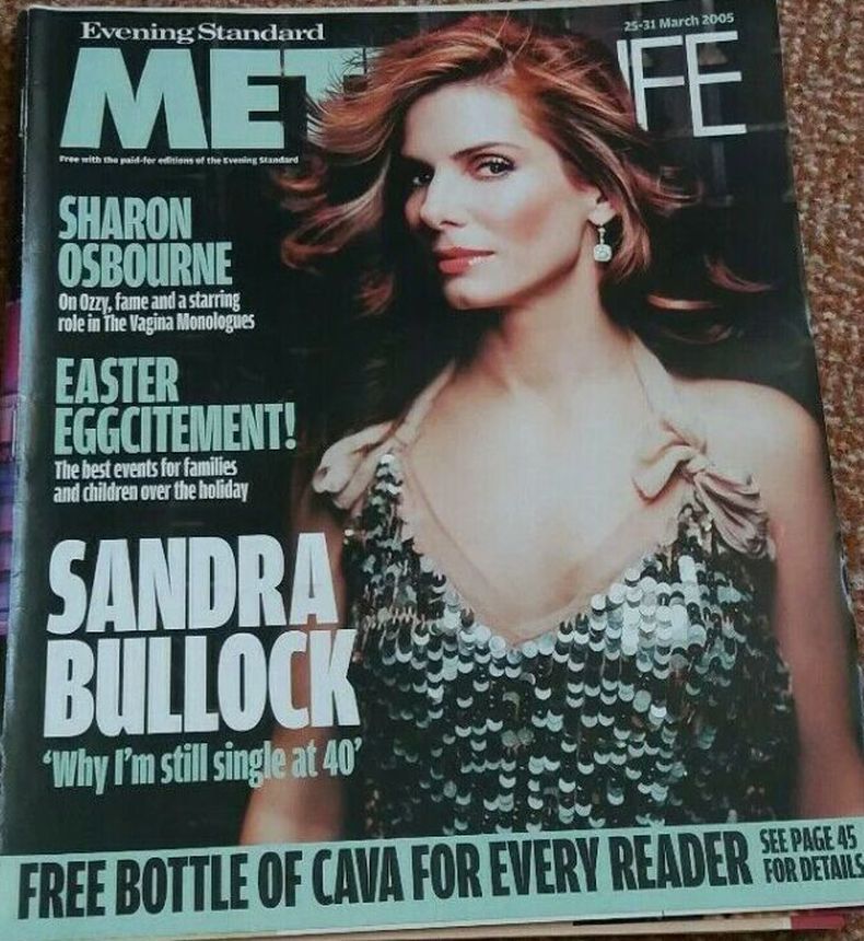 EVENING STANDARD METRO LIFE magazine side cover 25 March 2005