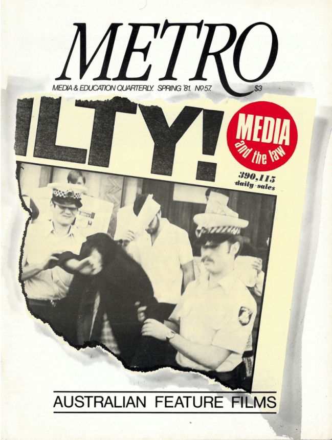 METRO magazine side cover Issue 57   1981
