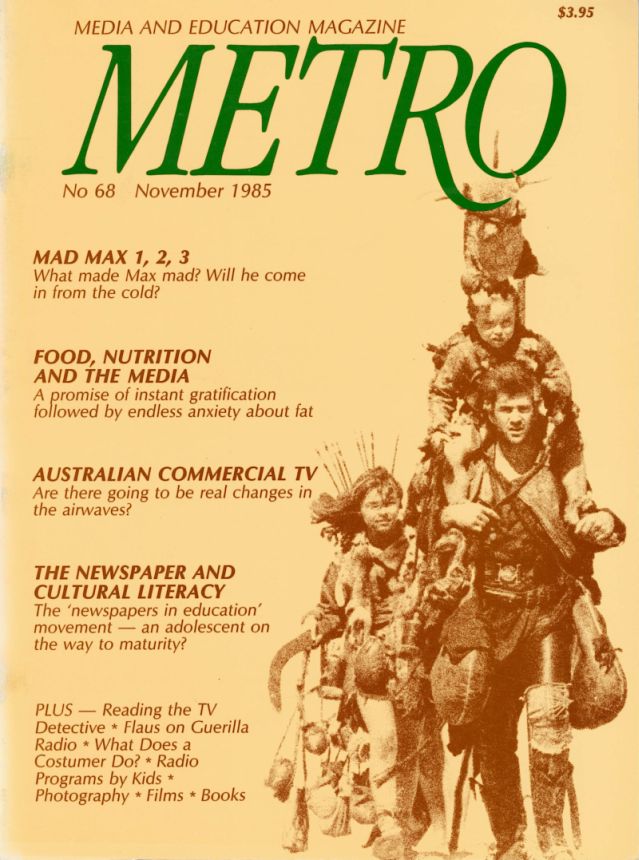 METRO magazine side cover Issue 68   1985