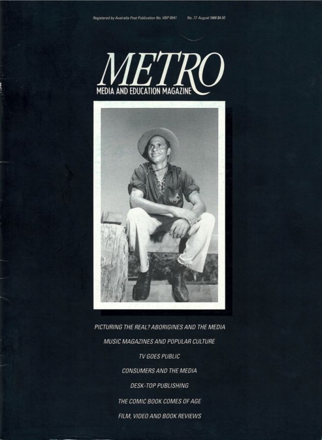 METRO magazine side cover Issue 77   1988