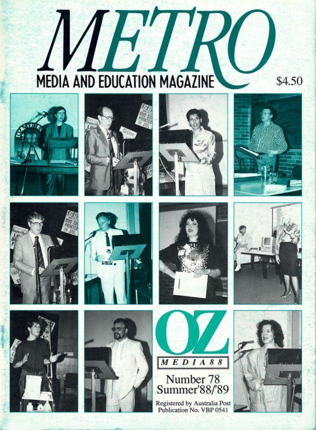 METRO magazine side cover Issue 78   1988