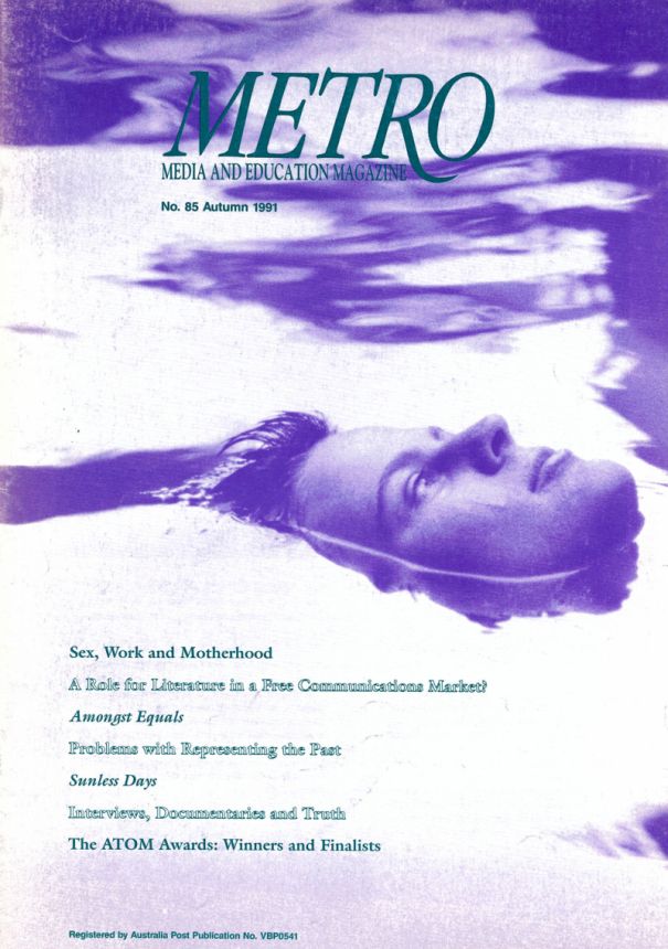 METRO magazine side cover Issue 85   1991