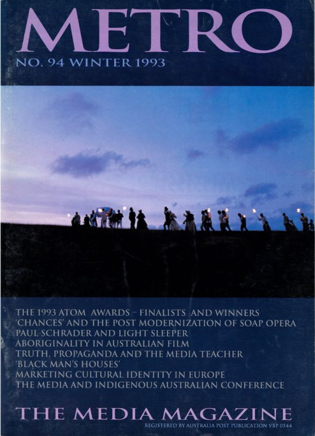 METRO magazine side cover Issue 94   1993