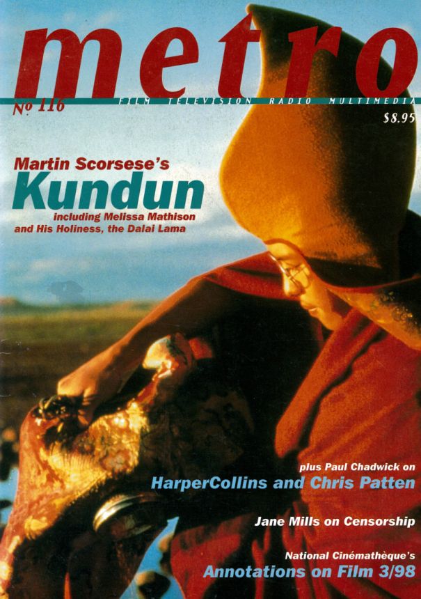 METRO magazine side cover Issue 116   1998