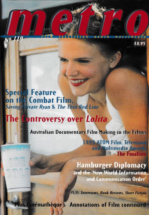 METRO magazine side cover Issue 119   1999