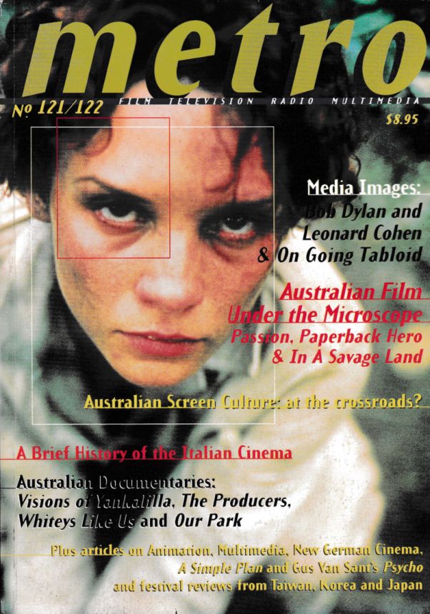 METRO magazine side cover Issue 121-2   2000