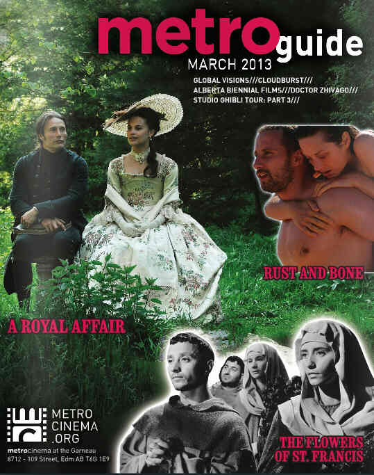 METRO CINEMA GUIDE magazine side cover March 2013