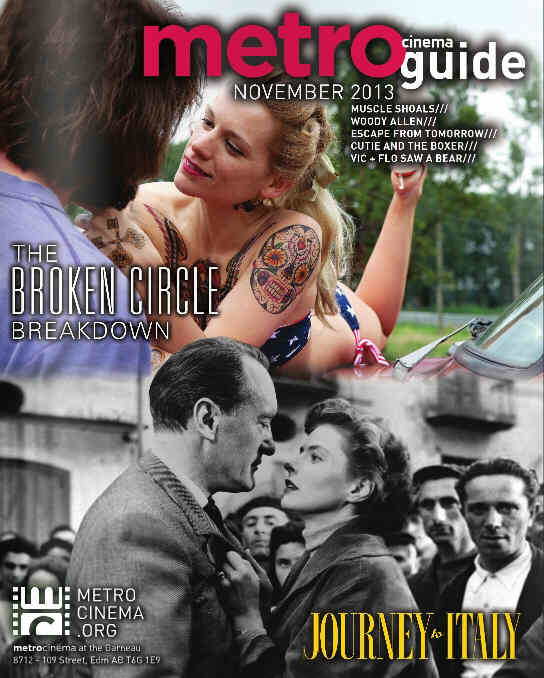 METRO CINEMA GUIDE magazine side cover November 2013