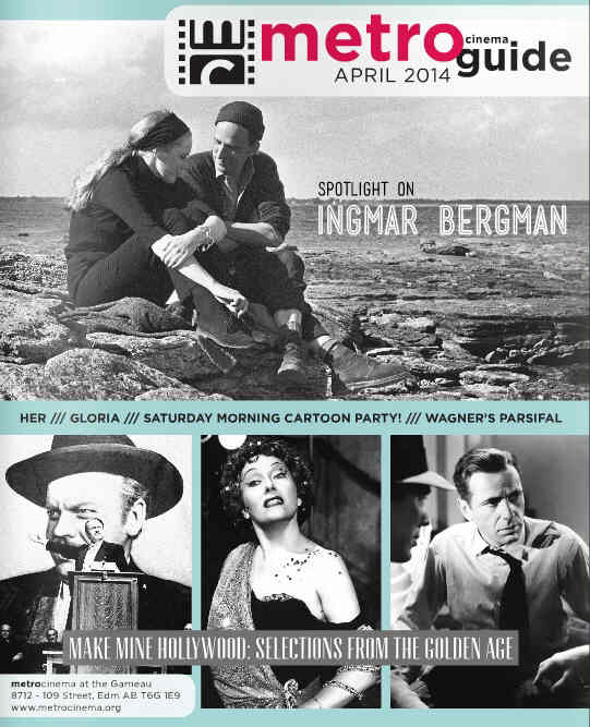 METRO CINEMA GUIDE magazine side cover April 2014