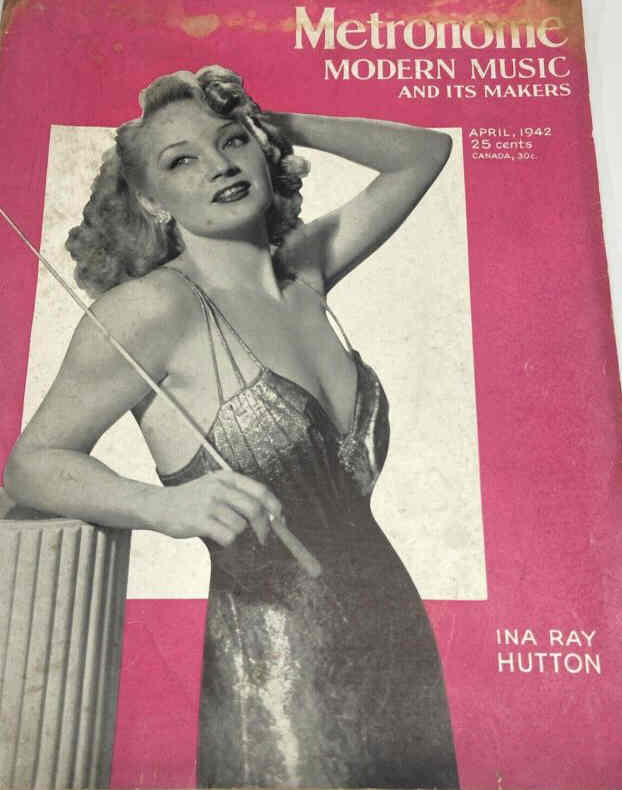 METRONOME magazine side cover  April 1942