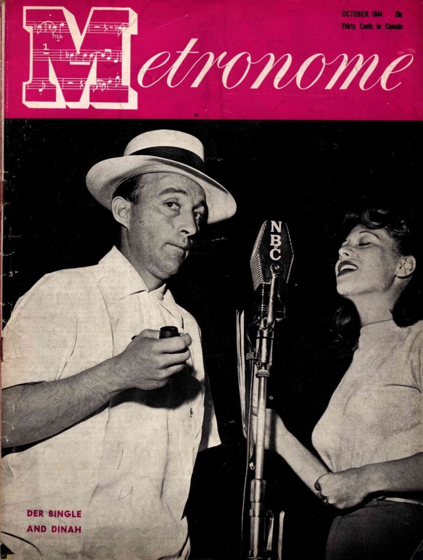 METRONOME magazine side cover  October 1944