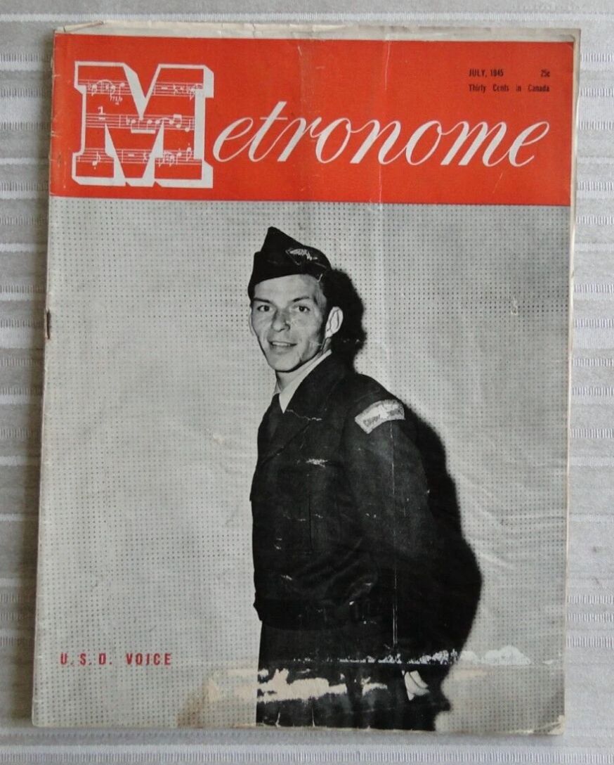 METRONOME magazine side cover  July 1945