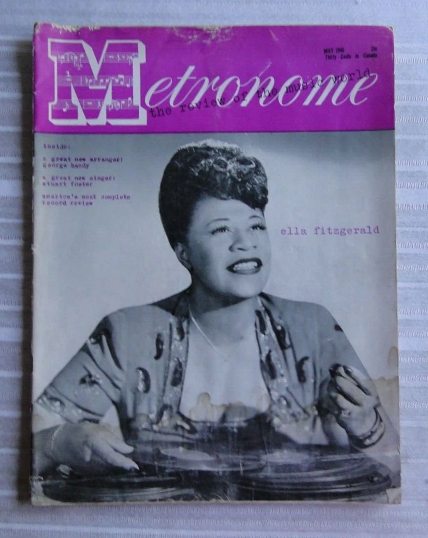 METRONOME magazine side cover  May 1946