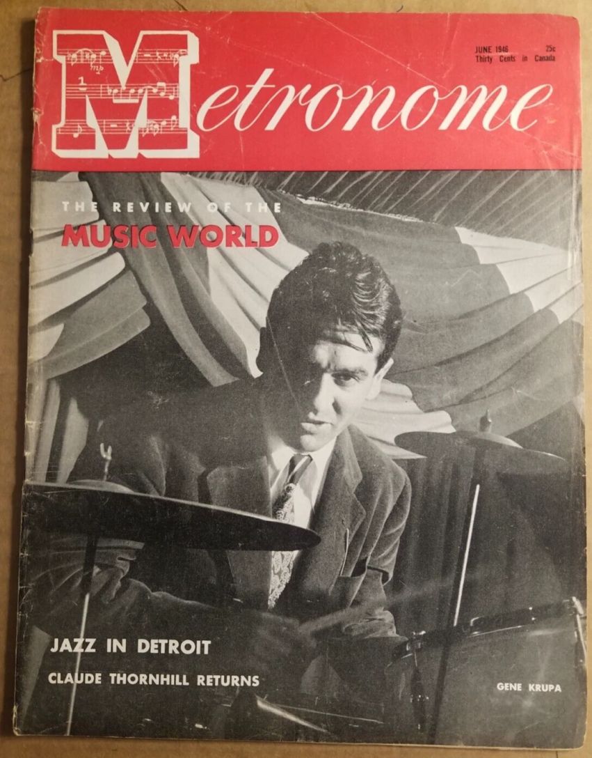 METRONOME magazine side cover  June 1946