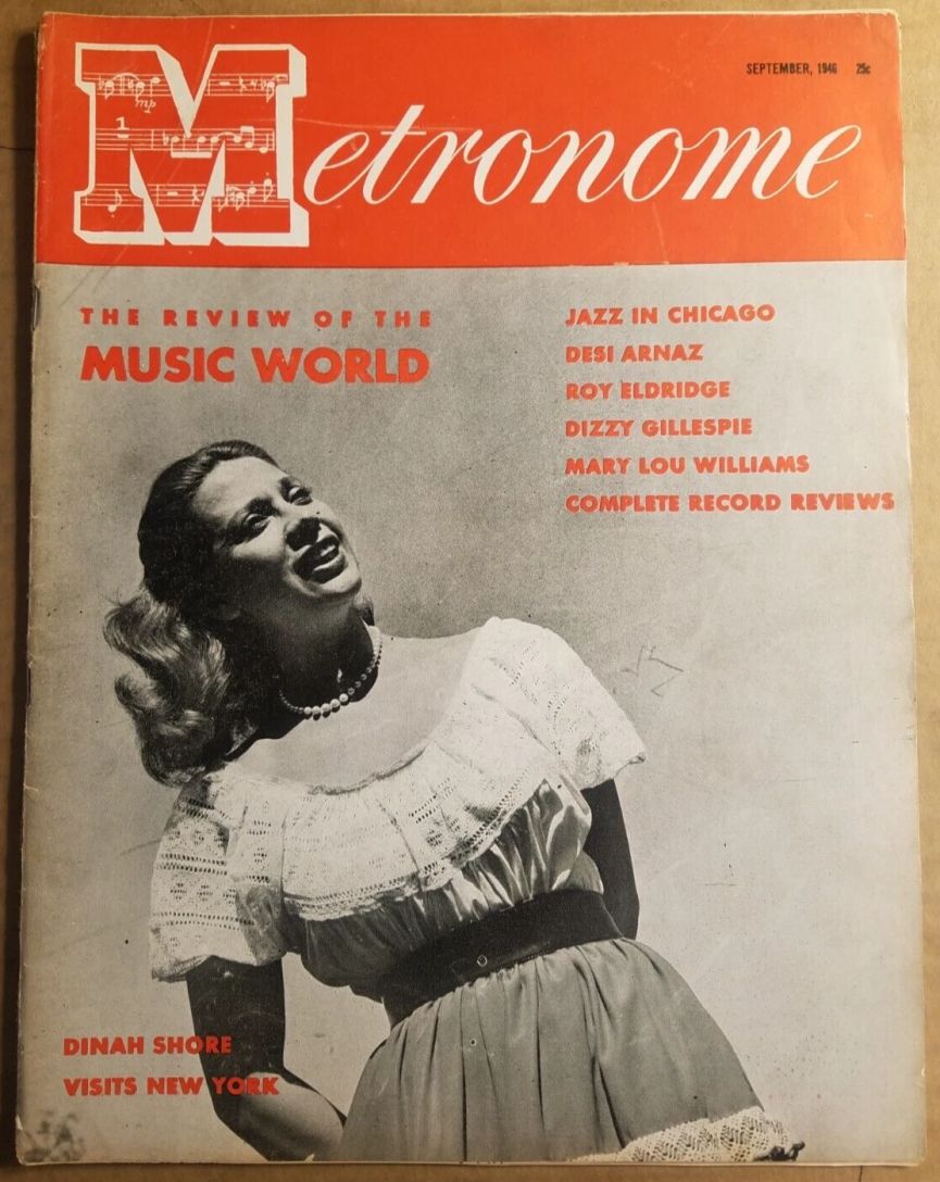 METRONOME magazine side cover  September 1946