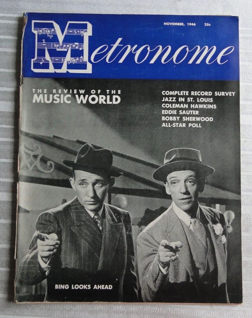 METRONOME magazine side cover  November 1946