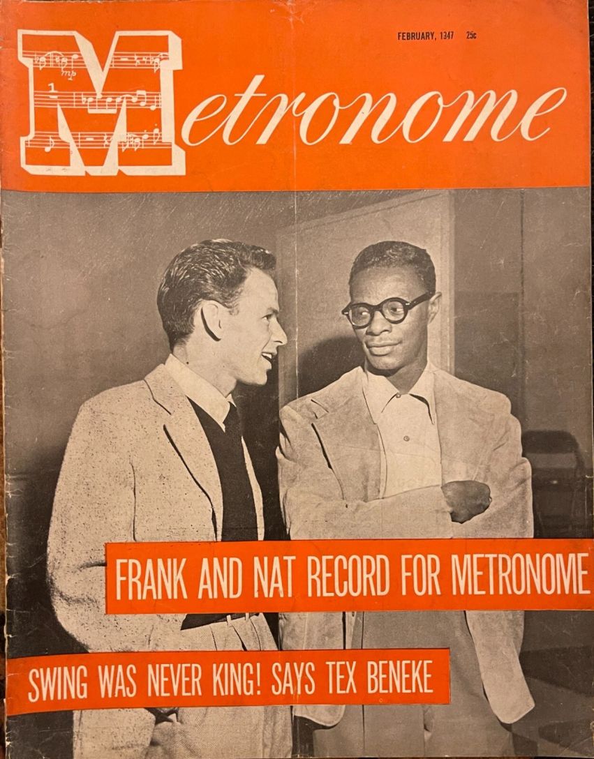 METRONOME magazine side cover  February 1947