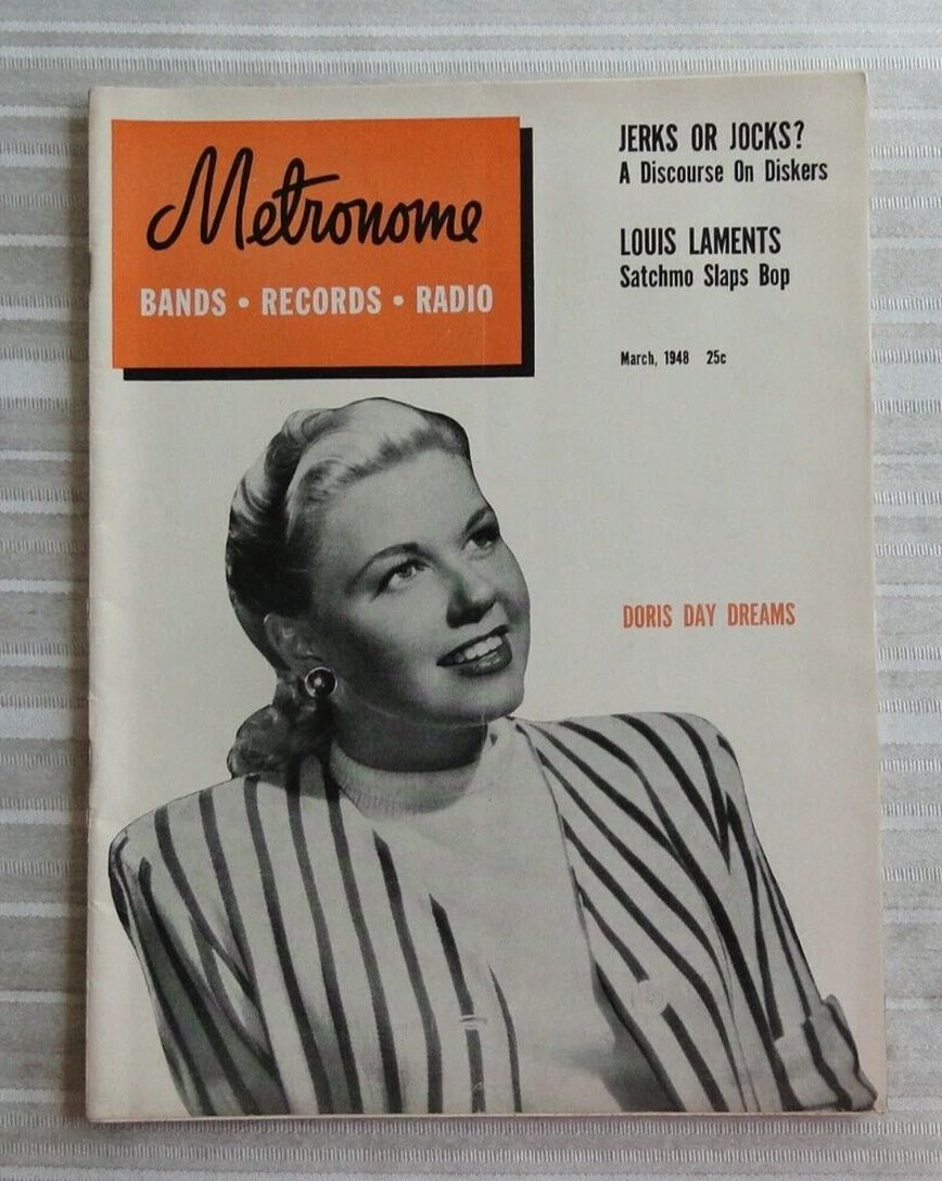 METRONOME magazine side cover  March 1948