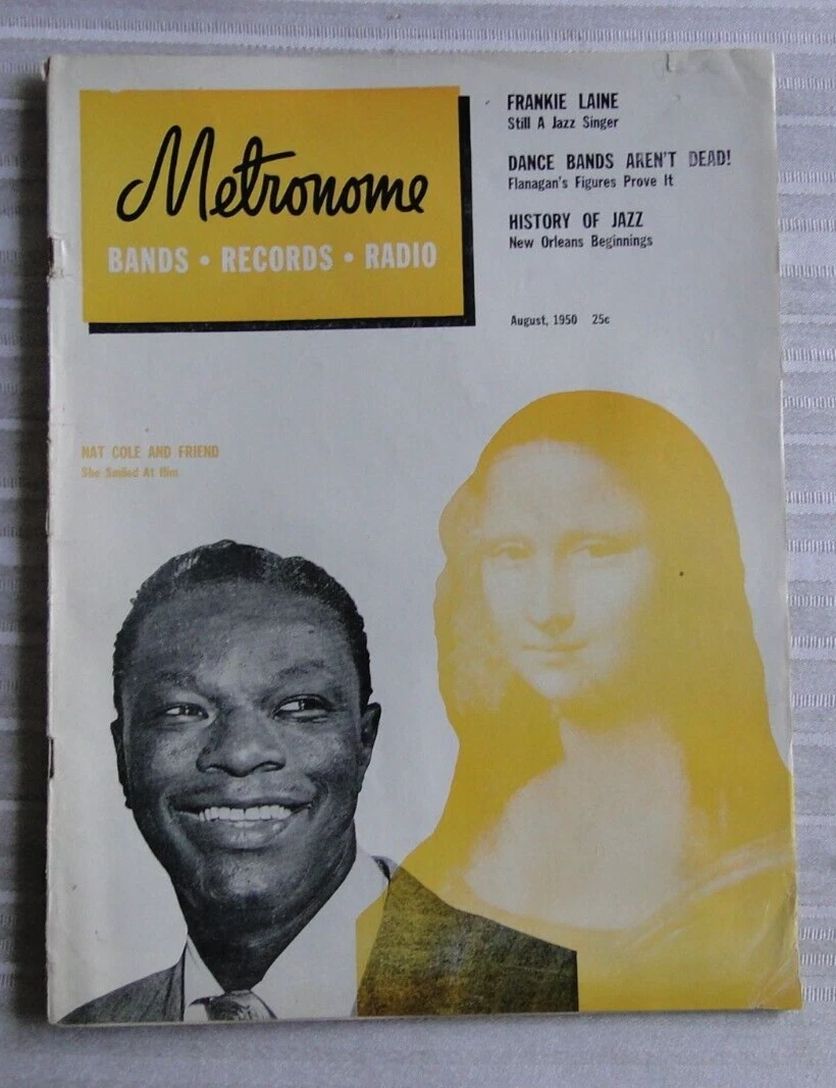 METRONOME magazine side cover  August 1950