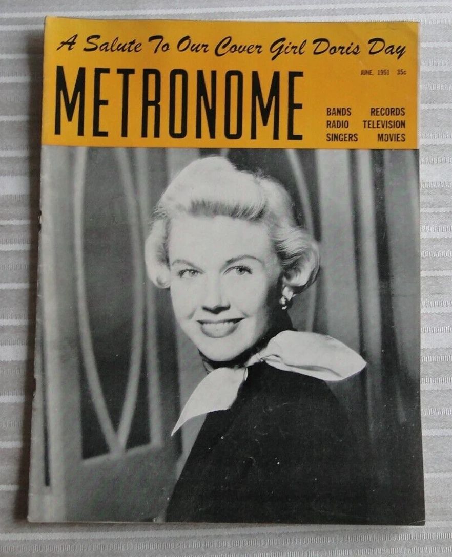 METRONOME magazine side cover  June 1951