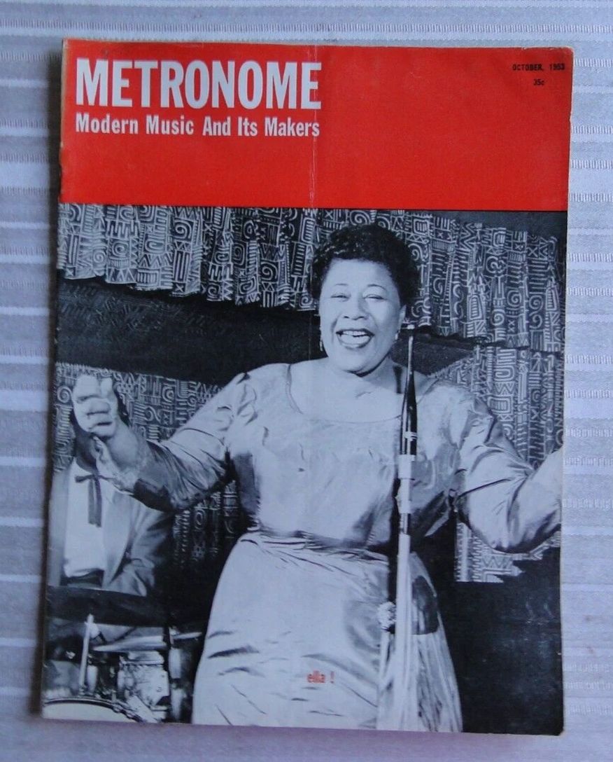 METRONOME magazine side cover  October 1953