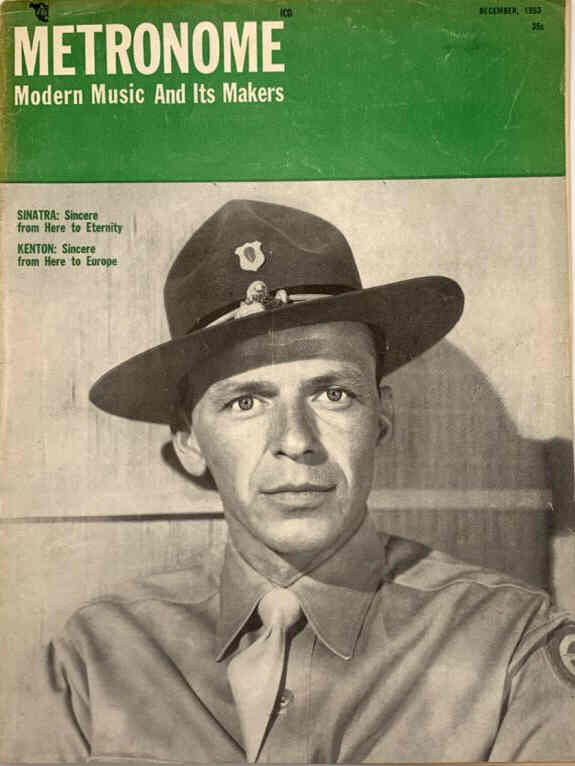 METRONOME magazine side cover  December 1953