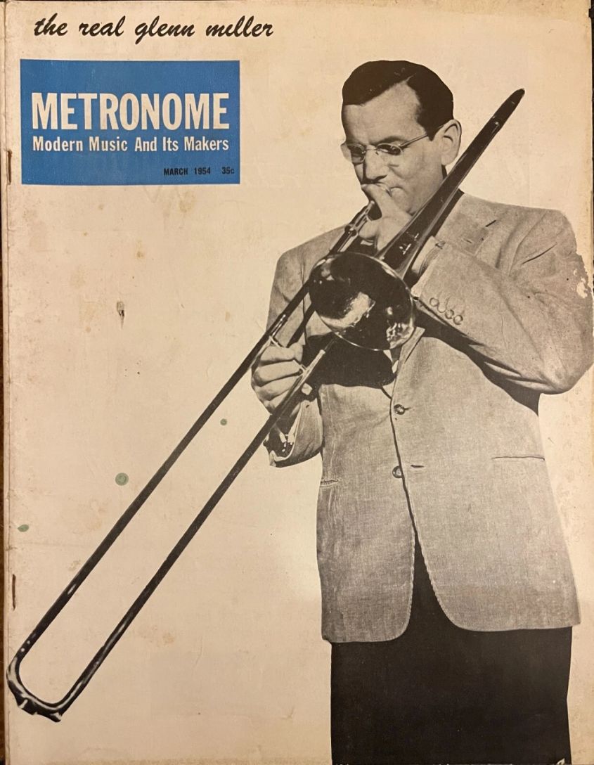 METRONOME magazine side cover  March 1954