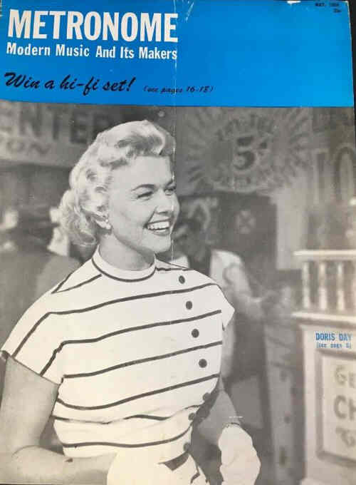 METRONOME magazine side cover  May 1954