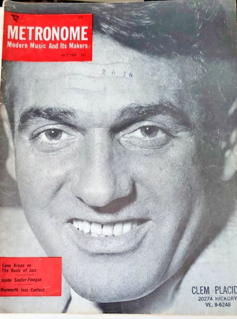 METRONOME magazine side cover  July 1954
