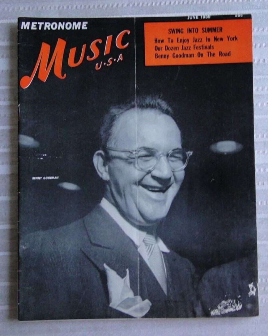 METRONOME magazine side cover  June 1959