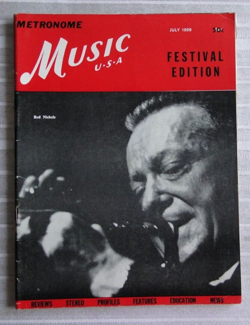METRONOME magazine side cover  July 1959