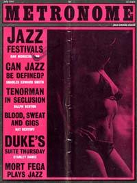 METRONOME magazine side cover  July 1961
