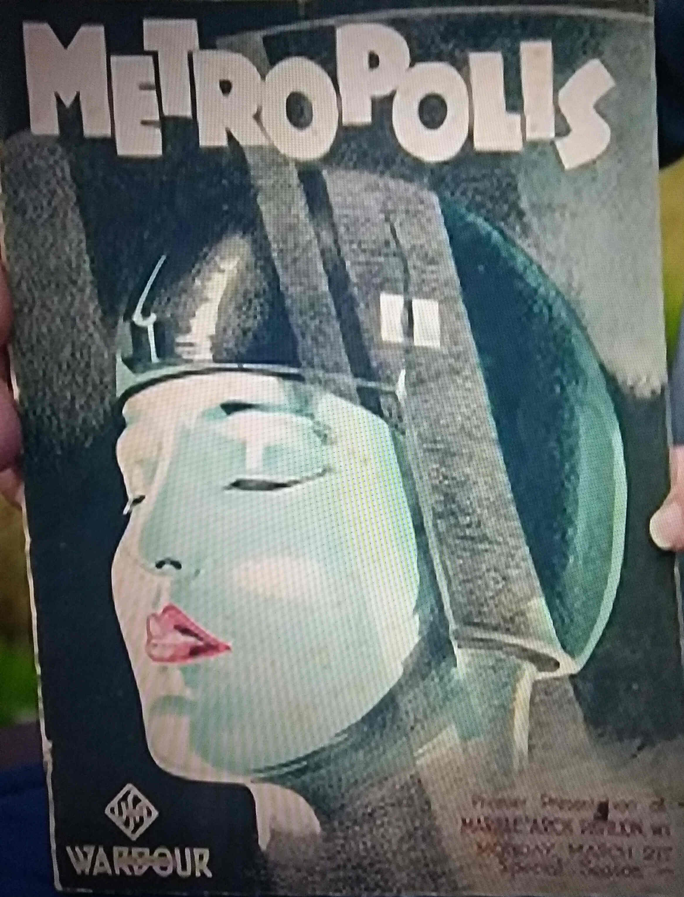 METROPOLIS PROGRAM UK magazine side cover   1927