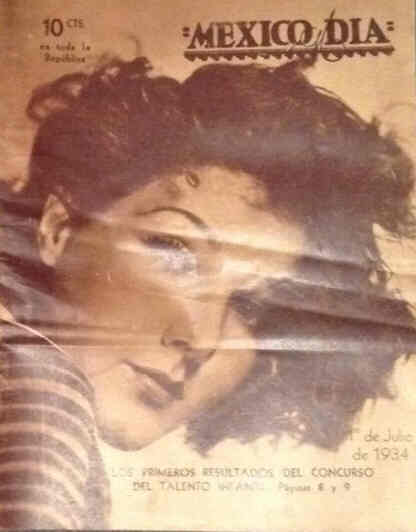 MEXICO AL DIA magazine side cover 1 July 1934