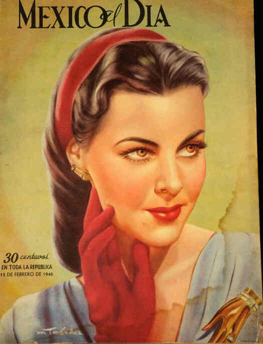 MEXICO AL DIA magazine side cover 15 February 1946