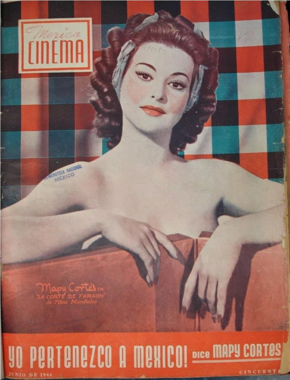 MEXICO CINEMA magazine side cover  June 1944
