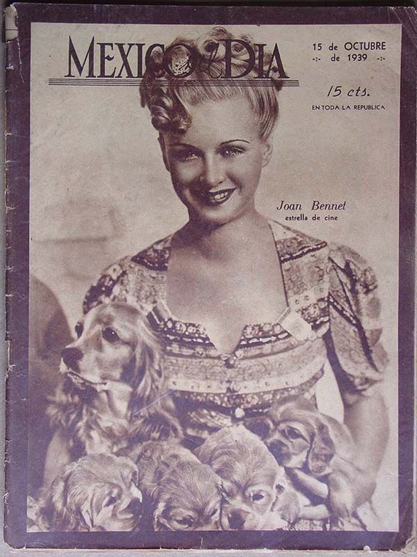 MEXICO AL DIA magazine side cover 15 October 1939
